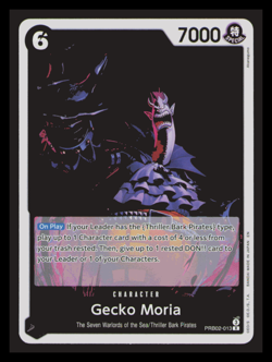 One Piece The Best Vol. 2 Gecko Moria PRB02-013 Rare Foil NM - Image 1
