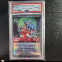 2023 Disney Lorcana Stitch D100 Collectors Edition PSA 10 - Image 1