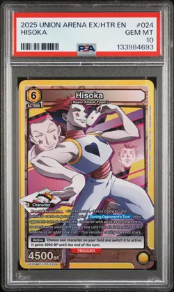 2025 UNION ARENA UEX04BT/HTR HUNTER X HUNTER VOL.2 #024 HISOKA PSA 10 - Image 1