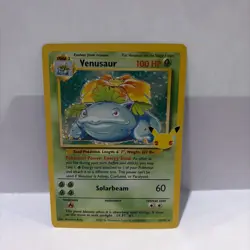 Pokemon Venusaur 15/102 Celebrations Classic Collection Holo Card - NM - Image 1