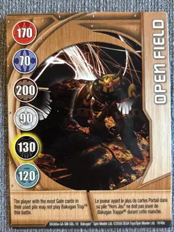 Bakugan New Vestroia Open Field 🥉 Copper Gate Card 19/48e Premo Vulcan - Image 2