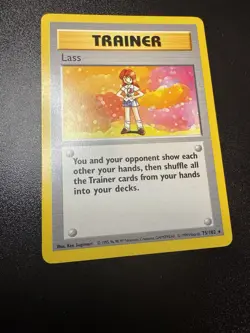 Lass Shadowless 75/102 Base Set Rare 1999 Pokemon Card - NM Near Mint - Image 1