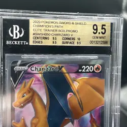 Pokemon TCG Charizard V SWSH050 Sword & Shield Promo Cards Holo Gem Mint 9.5! - Image 3