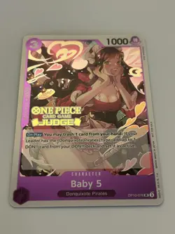 Baby 5 (Judge Pack Vol. 5) OP10-076 One Piece Promotion Cards Foil - Image 1