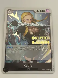 Kalifa (Judge Pack Vol. 2) OP03-081 One Piece Promotion Cards Foil - Image 3