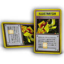 Pikachu Illustrator Japan, 1998 Pokemon | Credit Card Sticker/Skin | 2 Pack - Image 1