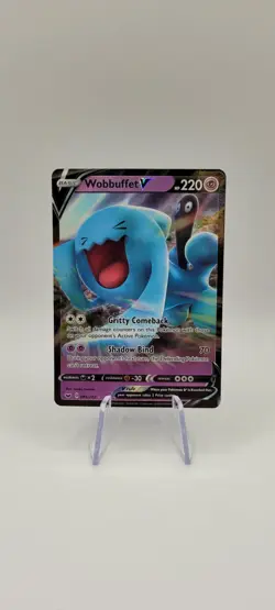 Pokemon TCG: Wobbuffet V 086/202 Ultra Rare Full Art Holo Card NM - Image 1