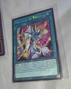 Gaze Of Timaeus Secret Rare + Pumpking Field Card - MAZE OF MUERTOS - YuGiOh TCG - Image 3