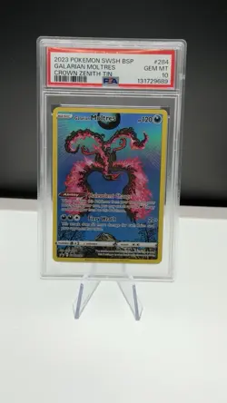 Galarian Moltres SWSH284 SWSH: Sword & Shield Promo Cards Holo PSA 10 - Image 1