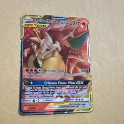 Pokemon Charizard & Braixen GX Tag Team 22/236 Holo Card - Image 1