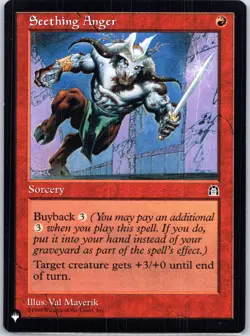 MTG The List Reprints Seething Anger - Image 1