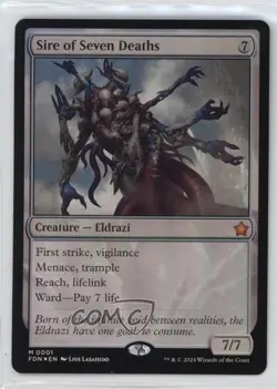 Sire of Seven Deaths Foil Magic: Foundations FDN #0001 - Image 1