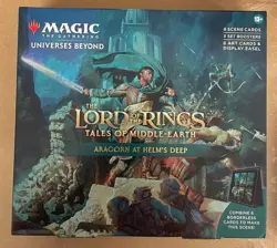 MTG - Lord of the Rings: Tales of Middle-Earth Scene Box Aragorn At Helm's Deep 195166207445 - Image 1