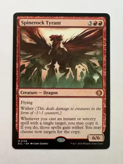 Spinerock Tyrant (Promo Pack Stamped) - Lorwyn Eclipsed - NM MTG - Image 1