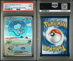 Pokemon Mew EX Paldean Fates Bubble Mew Sir 2024 PSA 9 - Image 3
