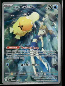 2025 Pokemon Misty's Psyduck Illustration Rare Destined Rivals 193/182 - Image 1