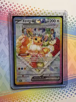 Pokemon TCG Eevee EX 174 Prismatic Evolutions UPC Black Star Promo Card NM - Image 1