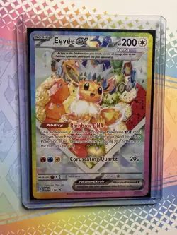 Pokemon TCG Eevee EX 174 Prismatic Evolutions UPC Black Star Promo Card NM - Image 2