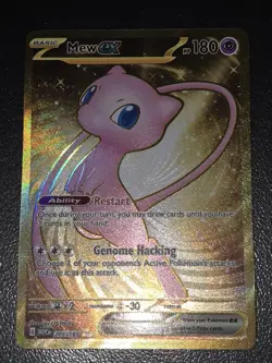Pokemon Mew ex 205/165 Full Art Secret Rare Holo Scarlet & Violet 151 EX 180 HP - Image 1