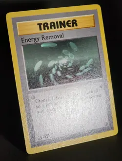 1999 Pokemon Game 1st Edition Trainer ENERGY REMOVAL Shadowless English 92/102 - Image 2