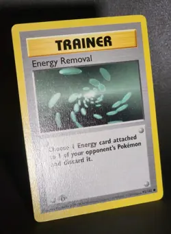 1999 Pokemon Game 1st Edition Trainer ENERGY REMOVAL Shadowless English 92/102 - Image 3