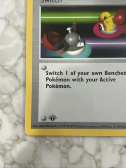 Switch 1ST EDITION Base Set (Shadowless) 1999 Pokemon 95/102 Common - LP - Image 5