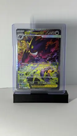 Pokemon Mega Gengar EX Full Art Holo 350 HP Card 284/217 Ghost Type - Image 1