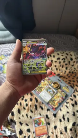 Pokemon Mega Gengar EX Full Art Holo 350 HP Card 284/217 Ghost Type - Image 5