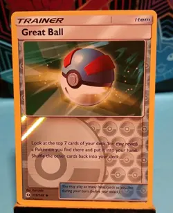 Great Ball 119/149 SM Base Set Reverse Holo Mint Condition 2017 Pokemon - Image 1