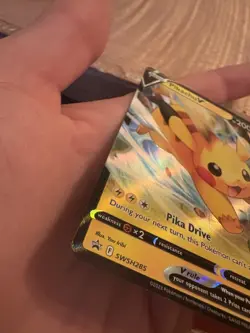 Pokemon TCG Pikachu V SWSH285 Black Star Promo NM - Image 4