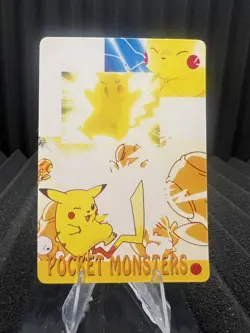 Pokemon Vintage Pocket Monsters Vending HOLO Prism Sticker Bandai 1999 Nintendo - Image 2