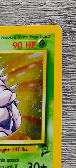 Nidoking 11/130 Holo Rare - Pokemon TCG Base Set 2 WOTC - Image 4