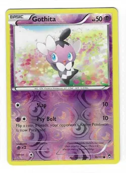 Pokemon --- GOTHITA --- XY Furious Fists! REVERSE HOLO! MINT! 39/111 - Image 3
