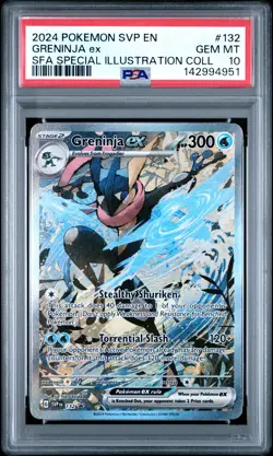 2024 POKEMON SVP EN-SV BLACK STAR PROMO #132 GRENINJA EX PSA 10 - Image 1
