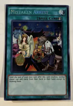 Yugioh Mistaken Arrest CORE-EN065 1st Ed NM Secret Rare - Image 1