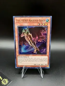 Yu-Gi-Oh! Evil HERO Adusted Gold RA04-EN029 Ultra Rare 1st Ed NM - Image 1