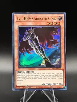 Yu-Gi-Oh! Evil HERO Adusted Gold RA04-EN029 Ultra Rare 1st Ed NM - Image 2