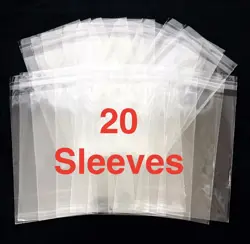 One Piece Sleeved Booster Pack! 20pcs Self Sealing Clear View Protective Sleeves - Image 2