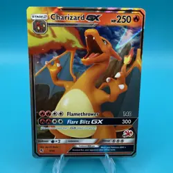 Charizard GX 9/68 Hidden Fates Ultra Rare Full Art Holo Pokemon TCG Card MINT - Image 1