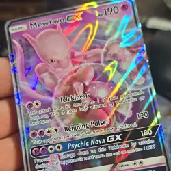 Pokemon TCG Mewtwo GX Black Star Promo Card SM196 NM/M Condition - Image 3