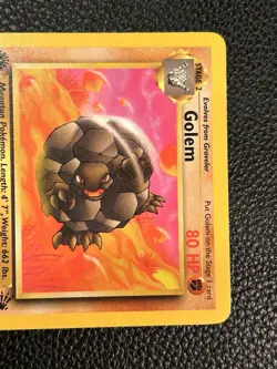 Golem Fossil 1st Edition Uncommon Pokemon Card 36/62 - Image 2