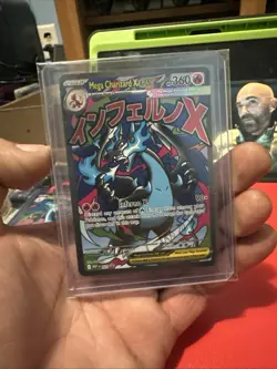 Pokemon TCG Mega Charizard x Ex NM Near Mint UPC Promo Only Charizard Card - Image 1