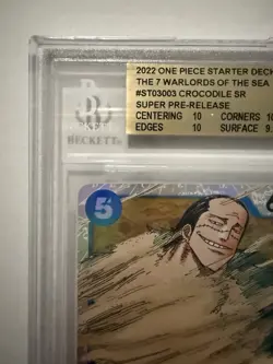ST03-003 Crocodile Super Pre-Release One Piece Card Game Bgs 10 - Image 3