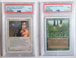 MTG 2 Revised Reserved List Cards All PSA 9 MINT Kudzu, Veteran Bodyguard 1994 - Image 1