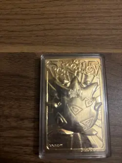 Vintage Pokemon 23K Gold Plated Togepi Trading Card 1999 Nintendo in Case - Image 3