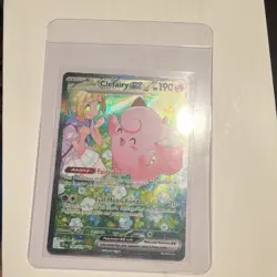 Pokemon Lillie's Clefairy EX Full Art Holo Ability Card 184/159 Basic Fairy - Image 1