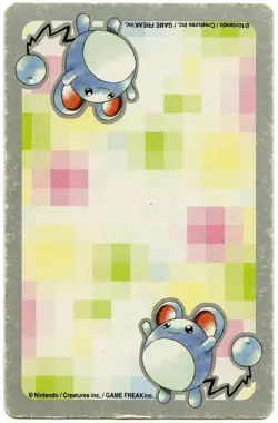 2000 Chikorita 8 of Hearts Pokemon Silver Part 2 Playing Card Japan Original - Image 3