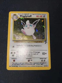 Wigglytuff HOLO 19/130 Holo Rare Base Set 2 Pokemon Card WOTC Vintage - Image 2