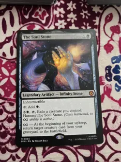 MTG The Soul Stone Marvel's Spider-Man SPM 0066 Mythic Rare Black Artifact - Image 1