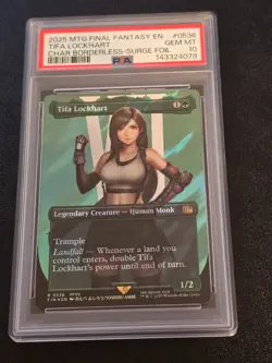 Tifa Lockhart SURGE FOIL 536 PSA 10 GEM MINT (MTG Final Fantasy 2025) - Image 1